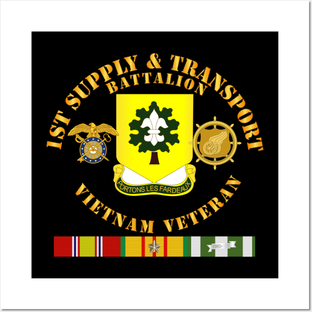 1st Supply and Transport Battalion -  Vietnam Vet w Br w VN SVC Wall Art by twix123844